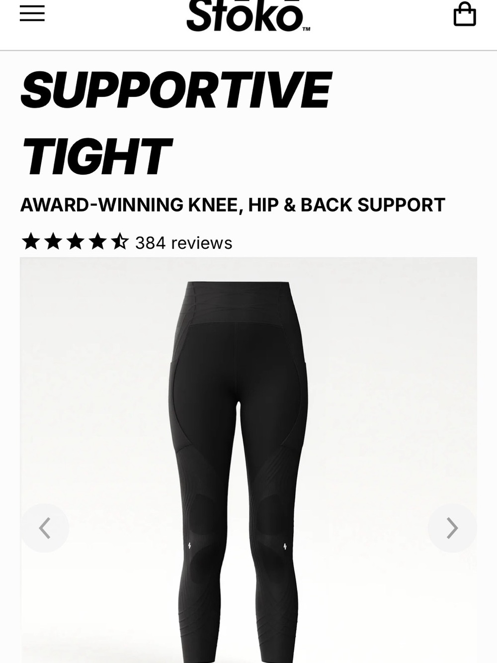 Supportive Tight Leggings — Black